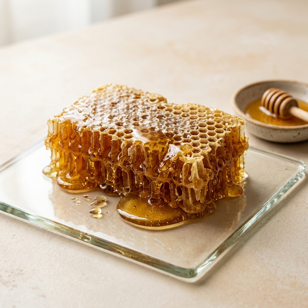 Virgin Artisan Honeycomb Slab with pure flowing nectar