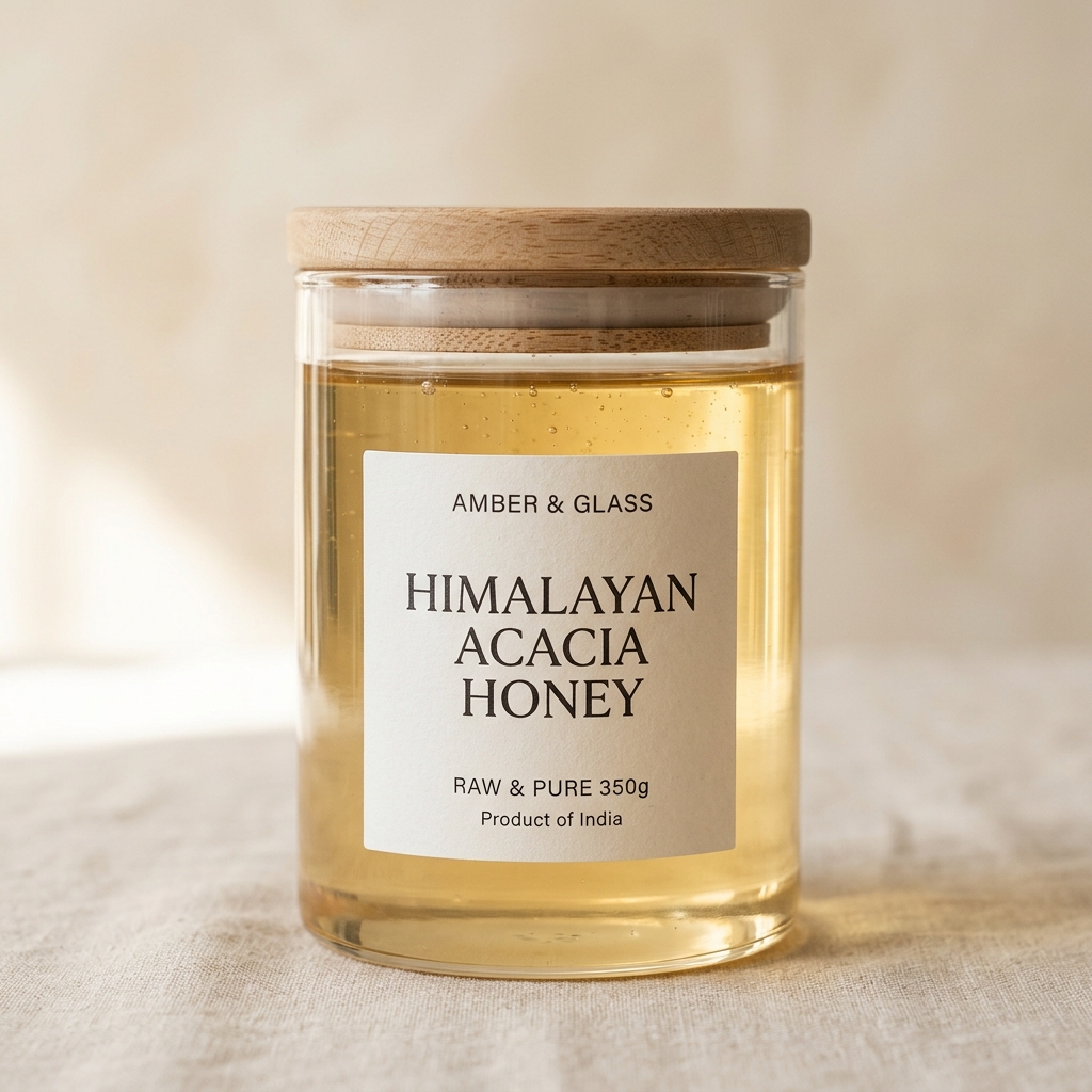 Himalayan White Acacia Raw Honey Jar